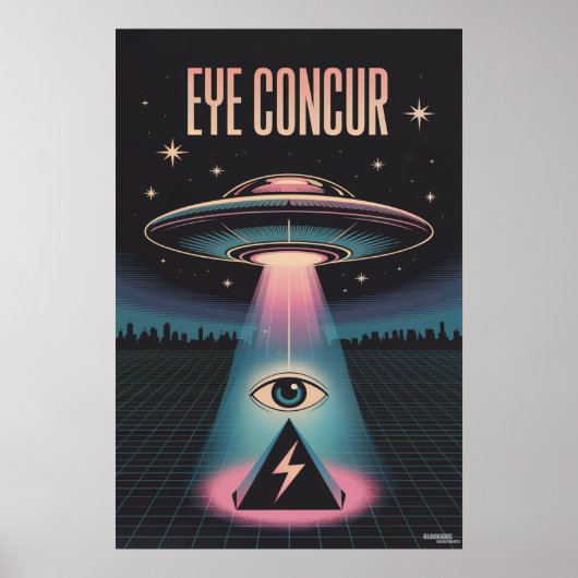 EYCONCUR ALIEN PYRAMID POWER POSTER (Vorne)