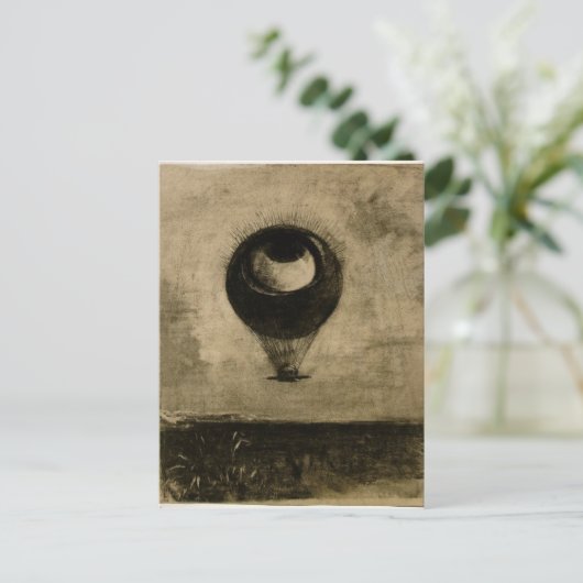 Eye Balloon Postkarte (Stehend Vorderseite)