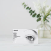 Eye Business Card Visitenkarte (Stehend Vorderseite)