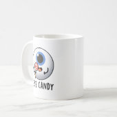 Eye Candy Funny Eyeball Pub Kaffeetasse (Vorderseite Links)