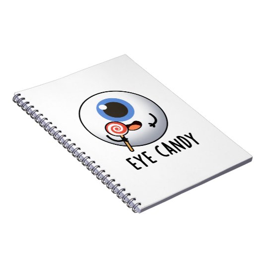 Eye Candy Funny Eyeball Pub Notizblock (Rechte Seite)
