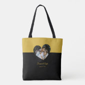 Eye-casing Heart Couple Gold and Black Tasche (Rückseite)