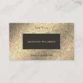 Eye Catcher Gold Schlange und Dark Brown stilvolle Visitenkarte (Vorderseite)