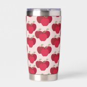 Eye Catching Apple Pattern Insulated Drink Tumbler Thermobecher (Vorderseite)