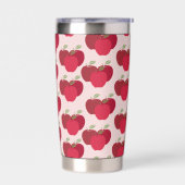 Eye Catching Apple Pattern Insulated Drink Tumbler Thermobecher (Links)