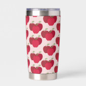Eye Catching Apple Pattern Insulated Drink Tumbler Thermobecher (Rückseite)