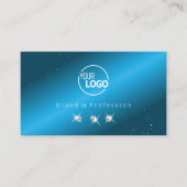 Eye Catching Aquamarin Blue Sparkling Diamonds Add Visitenkarte (Vorderseite)