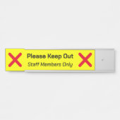 Eye-Catching "Bitte Behalt Out"-Zeichen Türschild (Vorderseite )