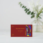 Eye Catching Business Cards Visitenkarte (Stehend Vorderseite)