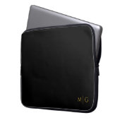 Eye-catching Custom Initials Modern Laptopschutzhülle (Vorderseite Links)