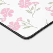 Eye Catching Deep Pink Floral Pattern Large Schreibtischunterlage (Ecke)