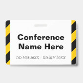 Eye-Catching "Event Admin" Abzeichen Ausweis (Back)