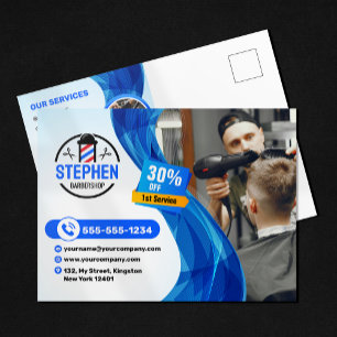 Eye-Catching Friseursalon Friseur Hairstylist  Postkarte