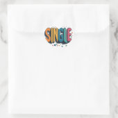 Eye-Catching "Single" Sticker Design (Tasche)