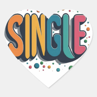 Eye-Catching "Single" Sticker Design