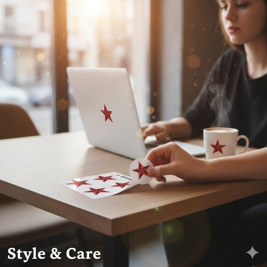 Eye Catching Star Mark Sticker Set in Four Sheet P