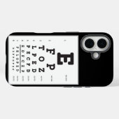Eye Chart iPhone Case (Rückseite (Horizontal))