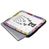 Eye Chart Laptop Sleeve (Vorne Knopf)