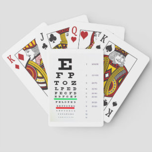 Eye Chart Playing Cards Spielkarten