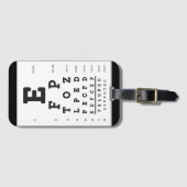 Eye Chart Snellen Chart Luggage Tag Gepäckanhänger (Vorderseite (Horizontal))