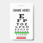 Eye ChartMagnet Ausweis (Back)