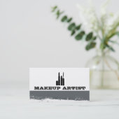 Eye Cosmetics Abstrakte Spritzer Makeup Artist Visitenkarte (Stehend Vorderseite)