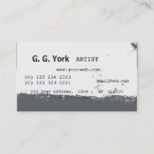 Eye Cosmetics Abstrakte Spritzer Makeup Artist Visitenkarte (Rückseite)