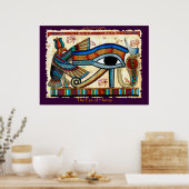 EYE DER HORUS-Ägyptische Kunst Poster (Küche)
