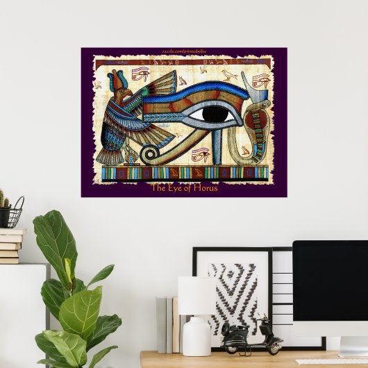 EYE DER HORUS-Ägyptische Kunst Poster (Heimbüro)
