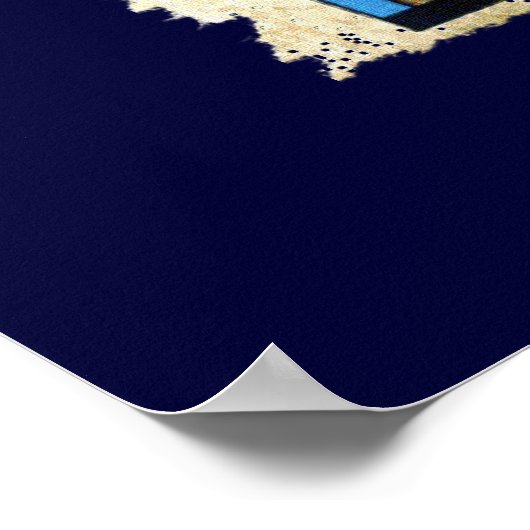 EYE DER HORUS-Ägyptische Kunst Poster (Ecke)