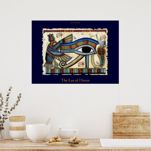 EYE DER HORUS-Ägyptische Kunst Poster (Küche)