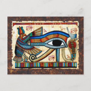 EYE DES HORUS Ancient Egyptian Art Postcard Postkarte