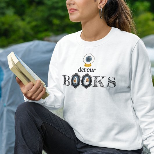 "Eye" Devour Books - Gespenster lesen Sweatshirt