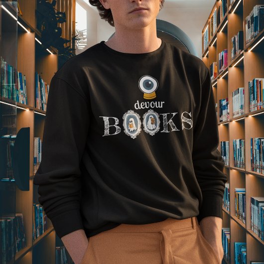 "Eye" Devour Books - Gespenster lesen Sweatshirt
