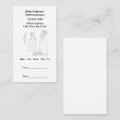 Eye Doctor Ernennung Erinnerung Businesscard Terminkarte (Vorne/Hinten)