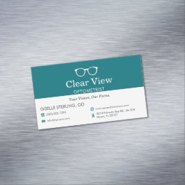 Eye Doctor Optometrist Office Glasses Icon Magnetische Visitenkarte