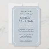 Eye Doctor Retirement Vintage Brillen Einladung (Rückseite)