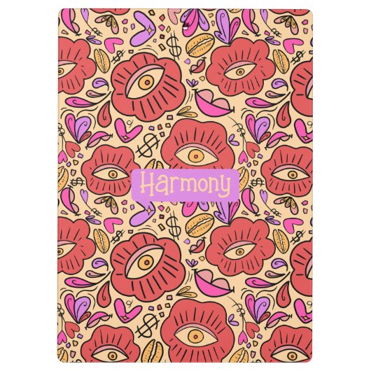 Eye Doodle Manifest Klemmbrett (Rückseite)