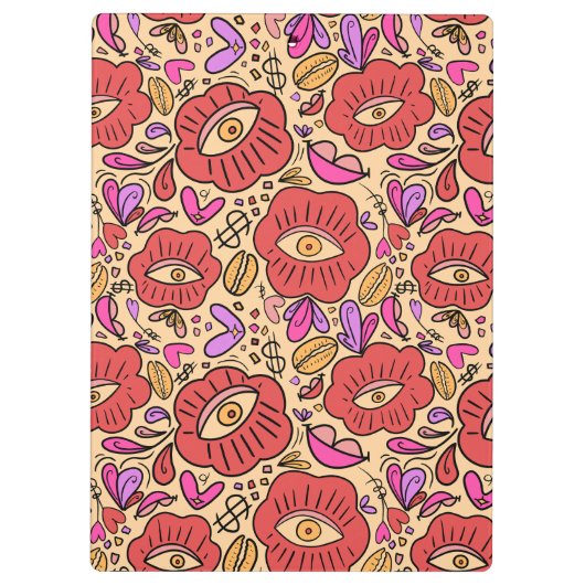 Eye Doodle Manifest Klemmbrett (Rückseite)