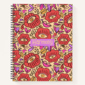 Eye Doodle Manifest Spiral Notebook Notizblock (Vorderseite)