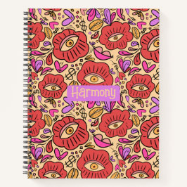Eye Doodle Manifest Spiral Notebook Notizblock