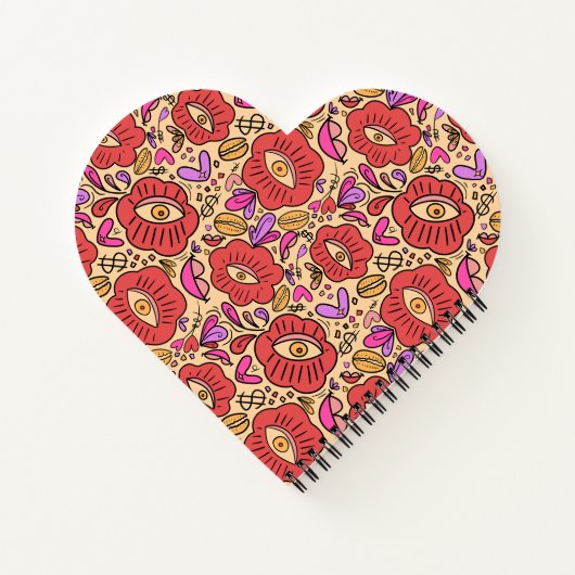 Eye Doodle Manifest Spiral Notebook Notizblock (Rückseite)