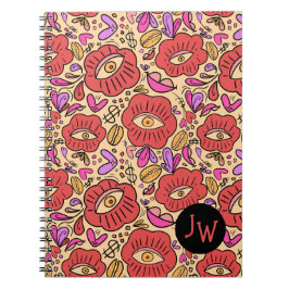 Eye Doodle Manifest Spiral Notebook Notizblock