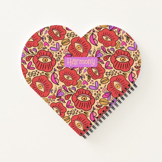 Eye Doodle Manifest Spiral Notebook Notizblock (Rückseite)