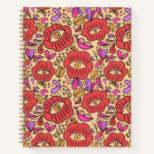 Eye Doodle Manifest Spiral Notebook Notizblock (Vorderseite)