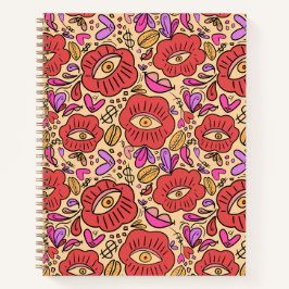 Eye Doodle Manifest Spiral Notebook Notizblock