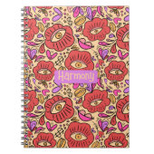 Eye Doodle Manifest Spiral Notebook Notizblock (Vorderseite)