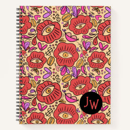 Eye Doodle Manifest Spiral Notebook Notizblock