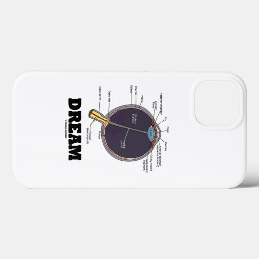 Eye Dream Anatomical Case-Mate iPhone Hülle (Rückseite (Horizontal))