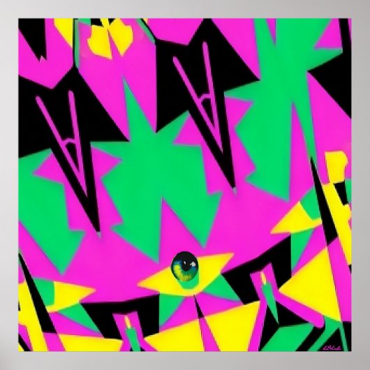 Eye Floater - Ken Gage Abstract Art Poster (Vorne)